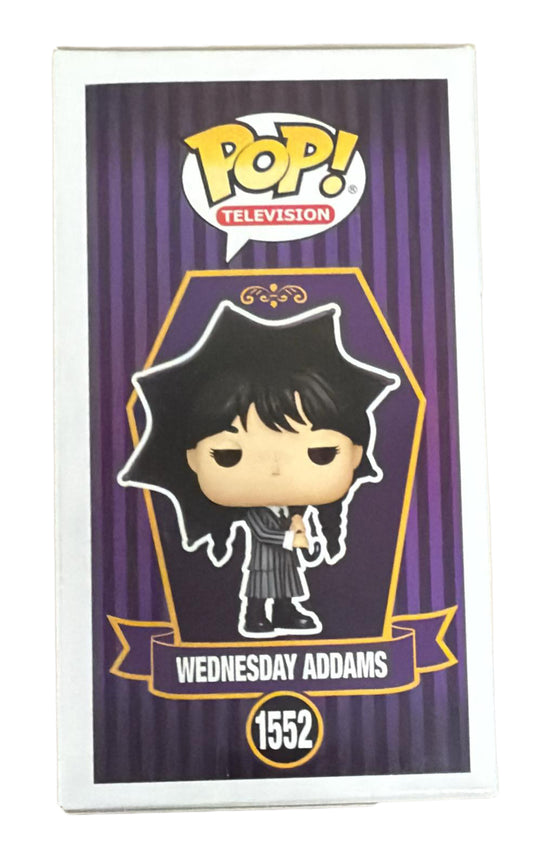 Jenna Ortega Signed Wednesday Addams "Funko POP 1552" AK29108 JSA COA