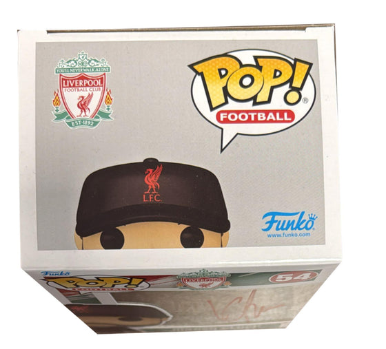 Jurgen Klopp Liverpool FC Signed Funko Pop #54 Genuine Autograph AK29393 JSA COA