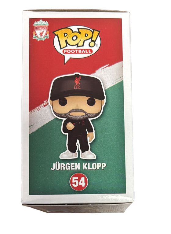 Jurgen Klopp Liverpool FC Signed Funko Pop #54 Genuine Autograph AK29393 JSA COA