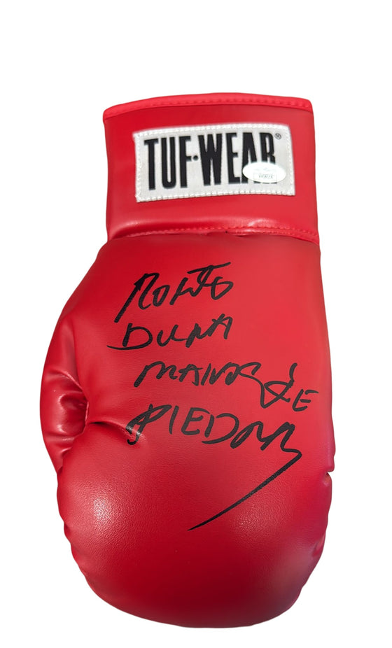 Roberto Duran Signed Boxing Glove Genuine Signature AK29219 JSA COA