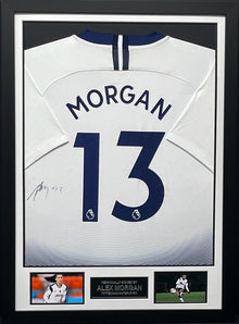  Alex Morgan Signed & Framed Tottenham Hotspur F.C. SPURS & USA Jersey AFTAL COA