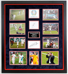  Harry Kane & Raheem Sterling FRAMED Mount Display England V Germany AFTAL COA
