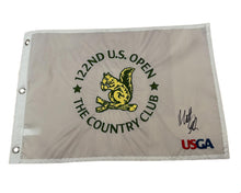  Matt Fitzpatrick Signed PIN FLAG U.S. Open AFTAL COA