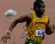  Yohan Blake Genuine Hand Signed 12X8 Photo London 2012