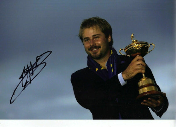 Victor Dubuisson Original Hand Signed Autograph 12X8 Photo 2014 RYDER CUP (3156)