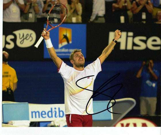 Stanislas Wawrinka Genuine Hand Signed Autograph 10X8 Photo 2014 Australian Open