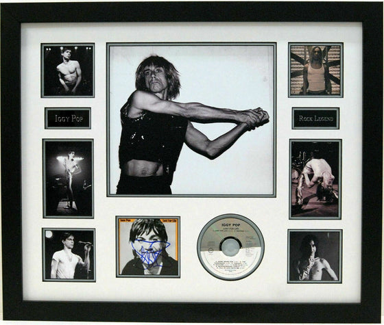 Iggy Pop Genuine Signed Lust For Life Album FRAMED (A)