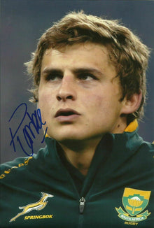  Patrick Lambie Genuine Signed 12X8 Photo SPRINGBOKS South Africa COA (2113)