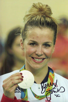  Rebecca "Becky" James GENUINE Hand Signed 12X8 Photo OLYMPICS RIO 2016 (E)