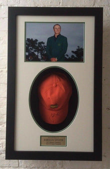  Jordan Spieth Genuine Hand Signed Masters Golf Cap AFTAL COA (A)