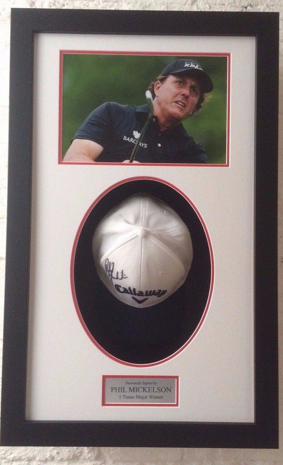 Phil Mickelson Genuine Hand Signed Callaway Cap AFTAL COA (B)