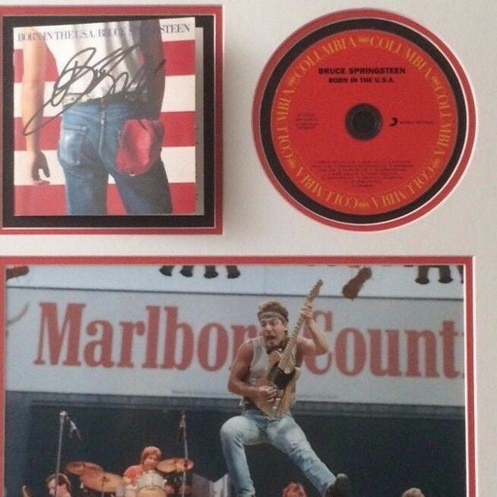Bruce Springsteen FRAMED Autograph GENUINE Signed Born In The USA AFTAL COA (D)