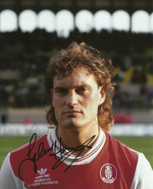  GLENN HODDLE Signed 10X8 Photo AUTOGRAPH MONACO & ENGLAND Spurs AFTAL COA (1122)