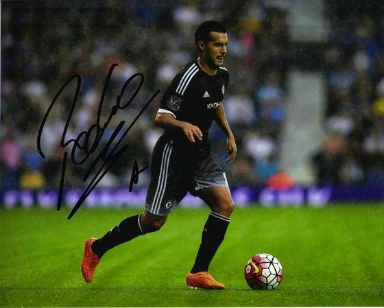Pedro Signed 10X8 Photo Chelsea F.C. GENUINE Autograph AFTAL COA (1253)