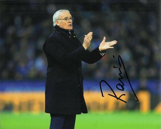 Claudio Ranieri Signed 10X8 Photo Leicester City F.C. Genuine COA AFTAL (1132)
