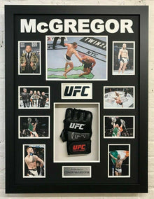  Conor McGregor Signed & FRAMED UFC Glove Genuine Autograph AFTAL COA