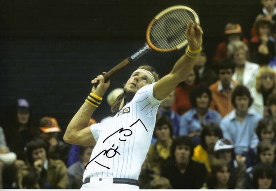 Bjorn Borg Signed 12X8 Photo Genuine Autograph Wimbledon AFTAL COA (A)