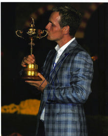  Luke Donald Genuine Hand Signed 10x8 Photo Ryder Cup 2012 (3018)