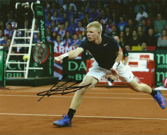 Kyle Edmund Signed 10X8 Photo Genuine Autograph 2015 Davis Cup AFTAL COA (A)