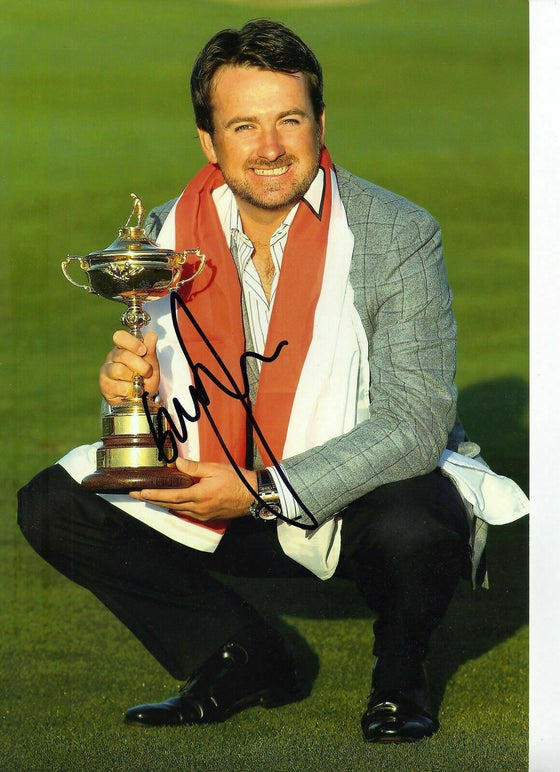 Graeme Mcdowell Genuine Hand Signed 12x8 Photo 2010 Ryder Cup (3076)