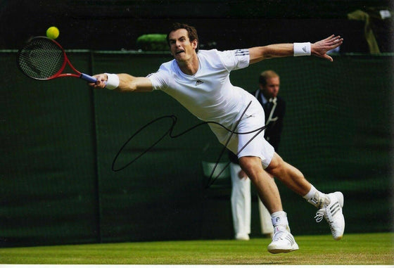 Andy Murray Signed 12X8 Photo WIMBLEDON 2013 AFTAL COA (C)