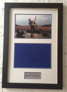  Bruce Springsteen FRAMED Autograph "THE BOSS" GENUINE Signed CD AFTAL COA (G)