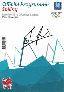  BEN AINSLIE LONDON 2012 OLYMPIC SAILING PROGRAMME VERY RARE