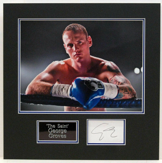 George Groves GENUINE HAND SIGNED PHOTO MOUNT DISPLAY (E)
