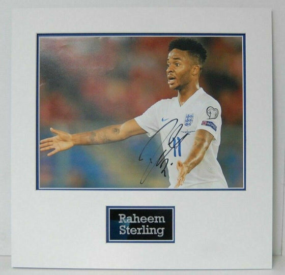 Raheem Sterling Signed 16X12 MOUNTED Photo England & Manchester City AFTAL COA