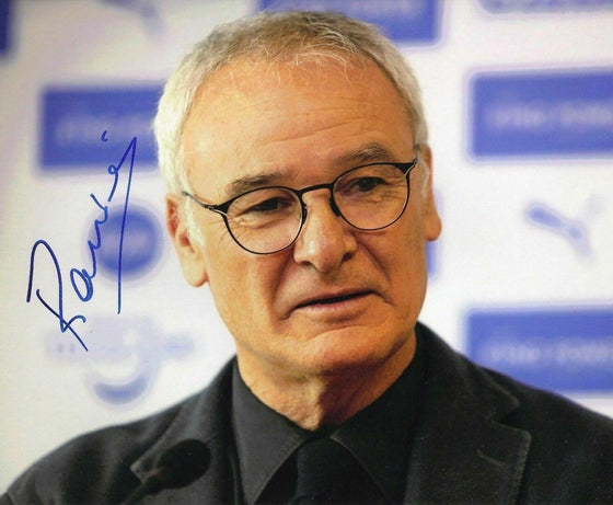 Claudio Ranieri Signed 10X8 Photo Leicester City F.C. Genuine COA AFTAL (1207)