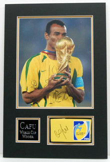  CAFU Genuine Hand Signed Photo Mount Display BRAZIL WORLD CUP WINNER AFTAL COA