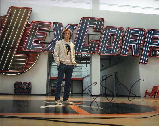 Jesse Eisenberg SIGNED 10X8 Photo Batman v Superman AFTAL COA (5663)