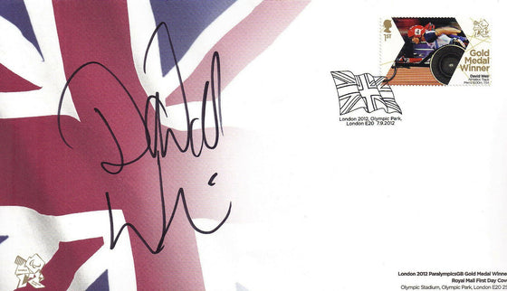 DAVID WEIR SIGNED OLYMPIC 1ST DAY COVER LONDON 2012 PARALYMPICS