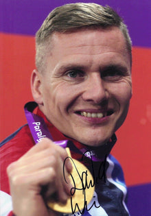  DAVID WEIR SIGNED 12X8 PHOTO LONDON 2012 PARALYMPICS Aftal COA