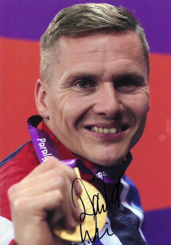 DAVID WEIR SIGNED 12X8 PHOTO LONDON 2012 PARALYMPICS Aftal COA
