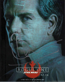  Ben Mendelsohn Signed 10X8 Photo Rogue One: A STAR WARS Story AFTAL COA (5506)
