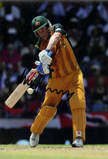  David Hussey Signed 12X8 Photo Cricket Australia AFTAL COA (2581)