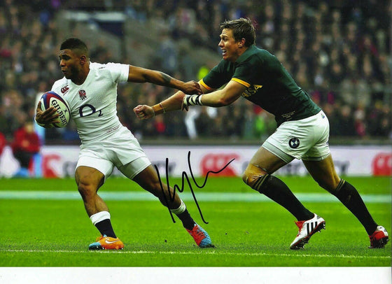 Kyle Eastmond Signed 12X8 Photo BATH & ENGLAND RUGBY WITH PROOF AFTAL COA (2250)