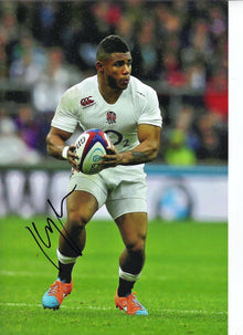  Kyle Eastmond Signed 12X8 Photo BATH & ENGLAND RUGBY PROOF AFTAL COA (2135)