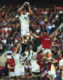  George Kruis Signed 10X8 Photo Saracens & ENGLAND RUGBY PROOF AFTAL COA (2342)
