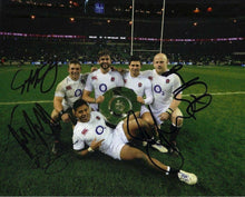  Tuilagi Parling Cole Tom Ben Youngs Brothers Signed 10X8 Photo AFTAL COA (2341)