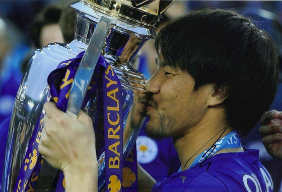 Shinji Okazaki Signed 12X8 Photo Leicester City F.C. Genuine COA AFTAL (1816)