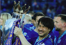  Shinji Okazaki Signed 12X8 Photo Leicester City F.C. Genuine COA AFTAL (1821)