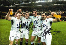  Hartley Foden Wood & Ashton Signed 12X8 England & Northampton AFTAL COA (2151)