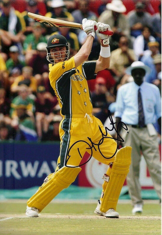 Damien Martyn Signed 12X8 Photo Cricket Australia AFTAL COA (2627)