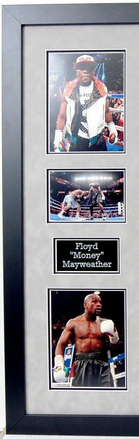 Floyd Mayweather Signed & FRAMED TMT Black Boxing Boot EXACT Proof AFTAL