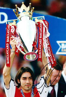  Robert Pires Signed 12X8 Photo Arsenal Genuine AFTAL COA (9047)