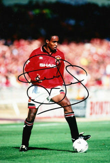  Paul Ince Signed 12X8 Photo MANCHESTER UNITED AFTAL COA (9066)