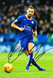  Danny Drinkwater Signed 12X8 Photo Leicester City F.C. Genuine COA AFTAL (9092)