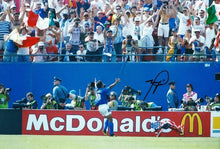  Roberto Baggio Signed 12X8 ITALIA 94 AMAZING PROOF AFTAL COA (9111)